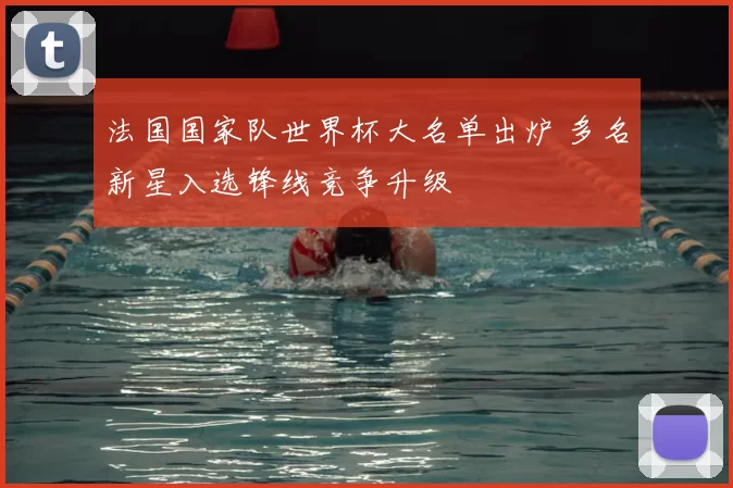 法国国家队世界杯大名单出炉 多名新星入选锋线竞争升级